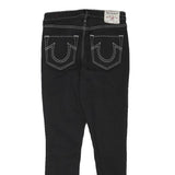 TRUE RELIGION Womens Jeans Black Slim Skinny Denim W27 L26 Contrast Stitch
