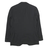 BOSS Mens Black Wool Blend Classic Jacket M Woven Button Formal Smart