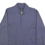 BOSS HUGO BOSS Mens Blue Shirt M Classic Cotton Long Sleeve Button Down