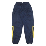 NIKE Mens Joggers Navy Blue & Yellow Regular Tapered M W24 L31 Casual Sportswear