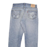 LEVI'S 505 Mens Jeans Blue Regular Straight Denim Medium W32 L29 Distressed
