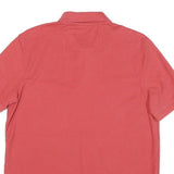 NAUTICA Mens Coral Pink Polo Shirt M Classic Fit Cotton Blend Short Sleeve