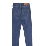 LEVI'S 710 Womens Slim Blue Denim Medium Wash Jeans W24 L31 Stretch Skinny