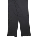 DICKIES Mens Cotton Blend Black Relaxed Straight Trousers W33 L34 Workwear