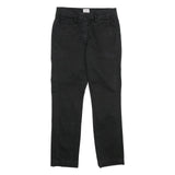 PEUTEREY Womens Cotton Blend Black Regular Fit Straight Trousers W26 L27