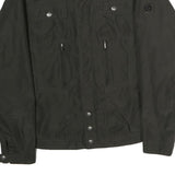 WELLENSTEYN Womens Black Jacket M Polyester Zip Plain Lightweight Casual