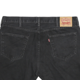 LEVI'S Mens Black Denim Cut-Off Shorts 2XL W38 Raw Hem Casual Cotton