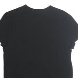 CHAMPION Womens Black Graphic T-Shirt M Short Sleeve Crew Neck Cotton
