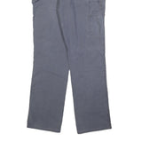 DICKIES Mens Cotton Blend Blue Regular Fit Straight Leg Trousers W36 L34