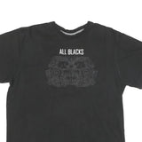 ADIDAS Mens Black All Blacks Graphic T-Shirt L Short Sleeve Crew Neck Rugby Fan