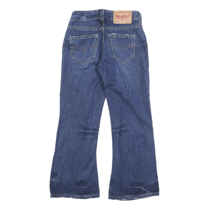 LEVI'S 927 Mens Jeans Blue Regular Flared Denim Medium W30 L27 Zip Closure