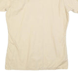 DA DI Mens Beige Shirt L Cotton Blend Short Sleeve Lightweight Casual
