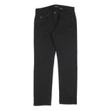 GUESS Mens Slim Black Denim Jeans W36 L32 Zip Closure Stylish Comfort