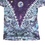 LIQUID BLUE Mens Blue & Purple Graphic T-Shirt L Short Sleeve Crew Neck Cosmic