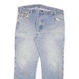 DICKIES Mens Regular Fit Blue Denim Jeans Cotton Blend W40 L32 Workwear Zip