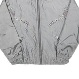 KAELIN Womens Grey Nylon Jacket S Zip Plain Lightweight Polyester