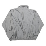 KAELIN Womens Grey Nylon Jacket S Zip Plain Lightweight Polyester