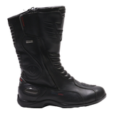 VANUCCI Biker Boots Black Leather Womens UK 7