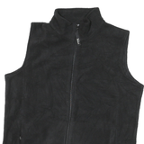 WOOLRICH Womens Black Sleeveless Zip Jacket L Polyester Blend Casual Outerwear