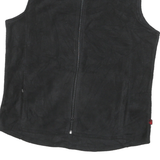 WOOLRICH Womens Black Sleeveless Zip Jacket L Polyester Blend Casual Outerwear