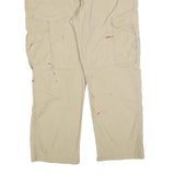 CARHARTT Mens Cotton Blend Beige Relaxed Fit Cargo Trousers W40 L30 Workwear
