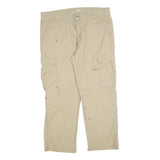 CARHARTT Mens Cotton Blend Beige Relaxed Fit Cargo Trousers W40 L30 Workwear