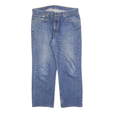LEVI'S 751 02 Mens Jeans Blue Regular Straight Denim Medium W36 L27 Classic Fit