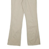 DICKIES Womens Cotton Blend Beige Regular Fit Straight Leg Trousers W26 L27
