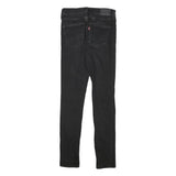 LEVI'S Womens Slim Black Skinny Denim Medium Wash W25 L29 Cotton Blend Zip Jeans