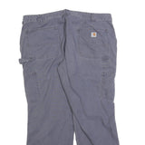 CARHARTT Womens Cotton Regular Blue Workwear Trousers W36 L28 Utility Zip