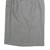 HAMMER Womens Black & White Check Pencil Knee Length Cotton Blend Skirt M Office