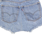 LEVI'S Womens Denim Blue Cut-Off Shorts S W28 Casual Summer Style