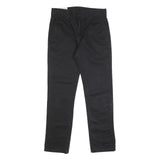 LEVI'S Mens Black Slim Straight Cotton Trousers W31 L32 Zip Closure