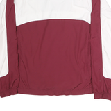 NIKE Womens Maroon & White NM State Zip Jacket XL Polyester Blend Athletic