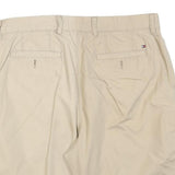 TOMMY HILFIGER Mens Shorts Beige Casual Plain M W34 Classic Cotton Blend