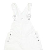CAROLINA BLUES Womens White Cotton Blend Short Dungarees M W34 L6 Casual Summer