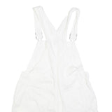CAROLINA BLUES Womens White Cotton Blend Short Dungarees M W34 L6 Casual Summer