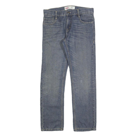 LEVI'S 511 Slim Boys Jeans Blue Denim W27 L27 Slim Fit Cotton Blend Zip