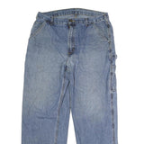 CARHARTT Mens Blue Regular Fit Straight Denim Jeans W36 L29 Durable Casual
