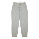 BRAX Womens Wool Relaxed Straight Trousers Light Grey W28 L30 Elegant