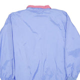 CURRENT SEEN Womens Blue Pink Nylon Button Jacket M Lightweight Colourblock