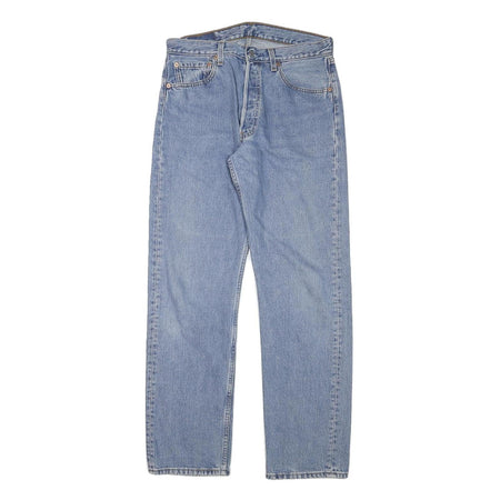 LEVI'S 501 Mens Jeans Blue Regular Straight Denim Medium W31 L31 Classic Button