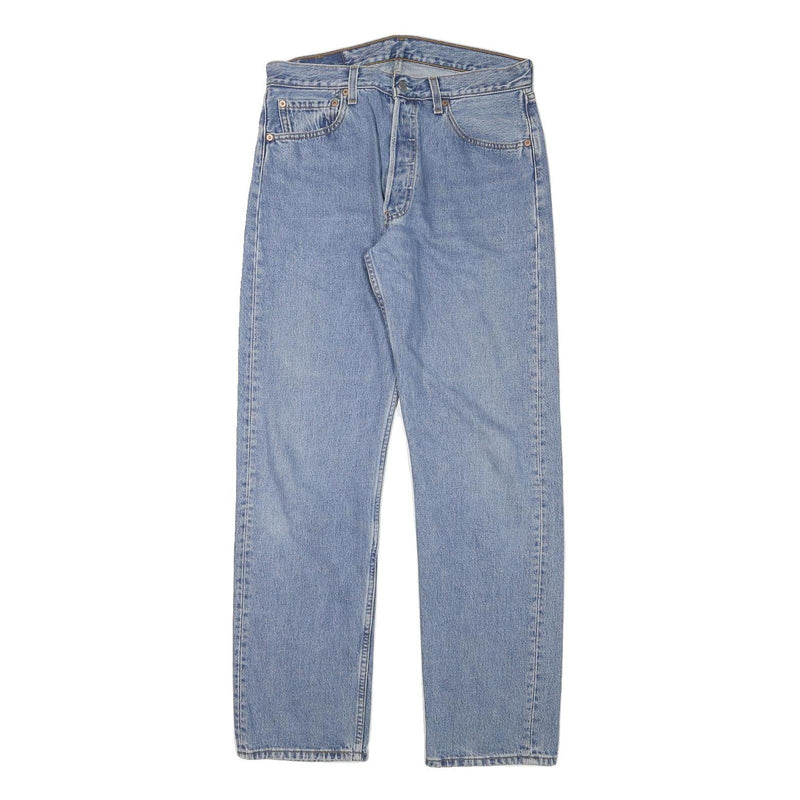 LEVI'S 501 Mens Jeans Blue Regular Straight Denim Medium W31 L31 Classic Button