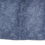 TOMMY HILFIGER Womens Blue Denim Print Mini Cotton Skirt M Stylish Casual