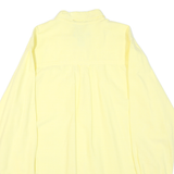 CHAPS Mens Yellow Button-Down Shirt L Cotton Blend Classic Fit Casual