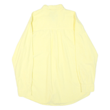 CHAPS Mens Yellow Button-Down Shirt L Cotton Blend Classic Fit Casual