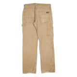 DICKIES Mens Regular Fit Beige Cotton Blend Regular Leg Trousers W32 L32