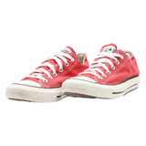 CONVERSE Chuck Taylor All Star Low Top Trainers Red Canvas Womens UK 6