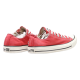 CONVERSE Chuck Taylor All Star Low Top Trainers Red Canvas Womens UK 6