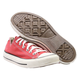 CONVERSE Chuck Taylor All Star Low Top Trainers Red Canvas Womens UK 6